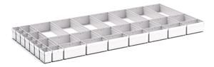 32 Compartment Box Kit 100+mm High x 1300W x 650D drawer Bott Drawer Cabinets 1300 x 650 for your Workshop or Lab 25/43020783 Cubio Plastic Box Kit EKK 136100 32 Comp.jpg